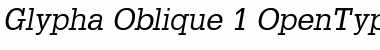 Download Glypha Regular Font Title Preview