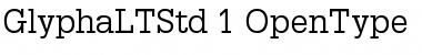 Download Glypha LT Std 55 Roman Font Title Preview