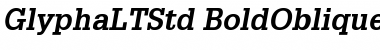 Download Glypha LT Std 65 Bold Oblique Font Title Preview