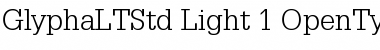 Download Glypha LT Std 45 Light Font Title Preview