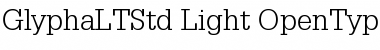 Download Glypha LT Std 45 Light Font Title Preview