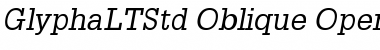 Download Glypha LT Std 55 Oblique Font Title Preview