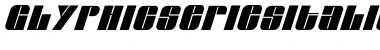 Download Glyphic SeriesItalic Font Title Preview