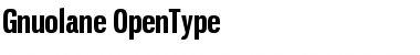 Download Gnuolane Regular Font Title Preview