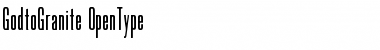 Download GodtoGranite Regular Font Title Preview