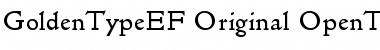 Download GoldenTypeEF Original Font Title Preview