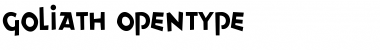 Download Goliath Regular Font Title Preview