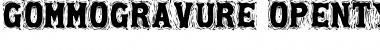Download Gommogravure Regular Font Title Preview