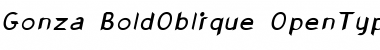 Download Gonza BoldOblique Font Title Preview