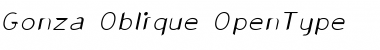 Download Gonza Oblique Font Title Preview
