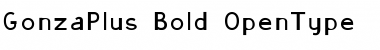 Download GonzaPlus Bold Font Title Preview