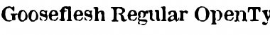 Download Gooseflesh Regular Font Title Preview