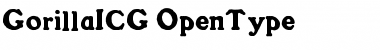 Download Gorilla ICG Font Title Preview