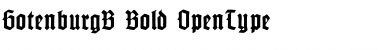 Download Gotenburg B Bold Font Title Preview