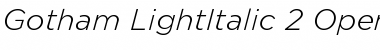 Download Gotham Light Italic Font