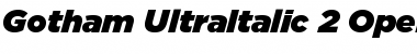 Download Gotham Ultra Italic Font Title Preview