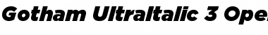 Download Gotham Italic Font Title Preview