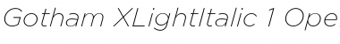 Download Gotham Italic Font Title Preview
