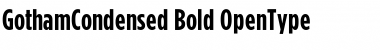 Download Gotham Condensed Bold Font Title Preview