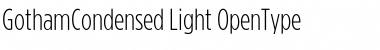 Download Gotham Condensed Light Font Title Preview