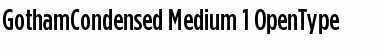 Download Gotham Condensed Medium Font Title Preview
