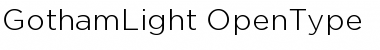 Download GothamLight Regular Font Title Preview