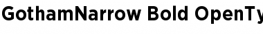 Download Gotham Narrow Bold Font Title Preview
