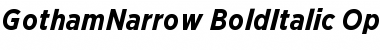 Download Gotham Narrow Bold Italic Font Title Preview