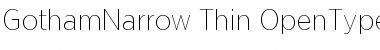 Download Gotham Narrow Thin Font Title Preview