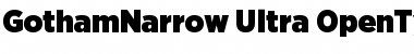 Download Gotham Narrow Ultra Font Title Preview