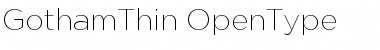 Download GothamThin Regular Font Title Preview
