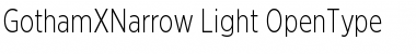 Download Gotham XNarrow Light Font Title Preview