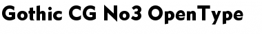 Download Gothic CG No3 Regular Font Title Preview