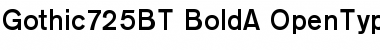 Download Gothic 725 Bold Font Title Preview