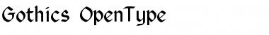 Download Gothics Regular Font Title Preview