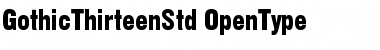 Download Gothic 13 Std Regular Font Title Preview