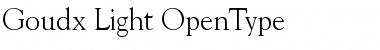 Download Goudx-Light Regular Font Title Preview