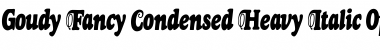 Download Goudy Fancy Condensed Heavy Italic Font Title Preview