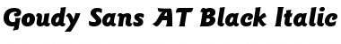 Download Goudy Sans AT Black Italic Font Title Preview