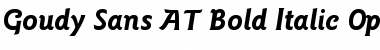 Download Goudy Sans AT Bold Italic Font Title Preview