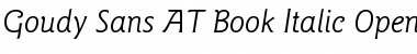 Download Goudy Sans AT Book Italic Font Title Preview