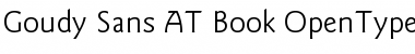 Download Goudy Sans AT Book Regular Font Title Preview