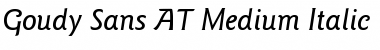 Download Goudy Sans AT Medium Italic Font Title Preview