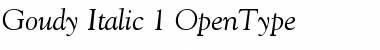 Download Goudy Old Style Italic Font Title Preview
