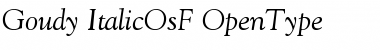 Download Goudy Oldstyle Italic OsF Font Title Preview