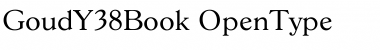 Download GoudY38Book Regular Font Title Preview