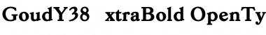 Download GoudY38ExtraBold Regular Font Title Preview