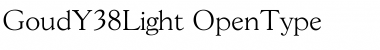 Download GoudY38Light Regular Font Title Preview