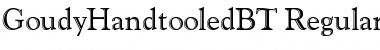 Download Goudy Handtooled Regular Font Title Preview