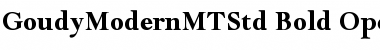 Download Goudy Modern MT Std Bold Font Title Preview